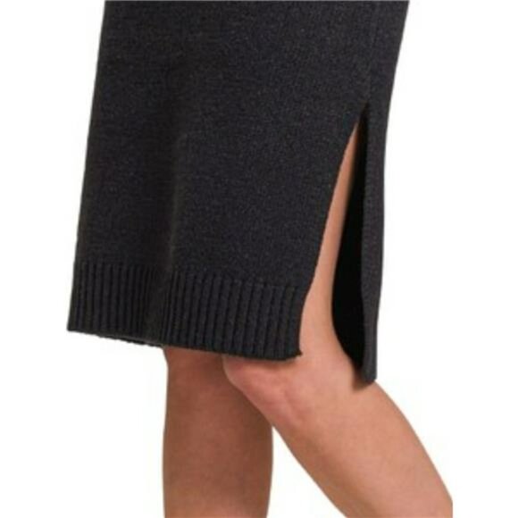 ✨NWT Zenana Turtle‎ Neck Long Sleeve Midi Sweater Dress - Picture 2 of 3